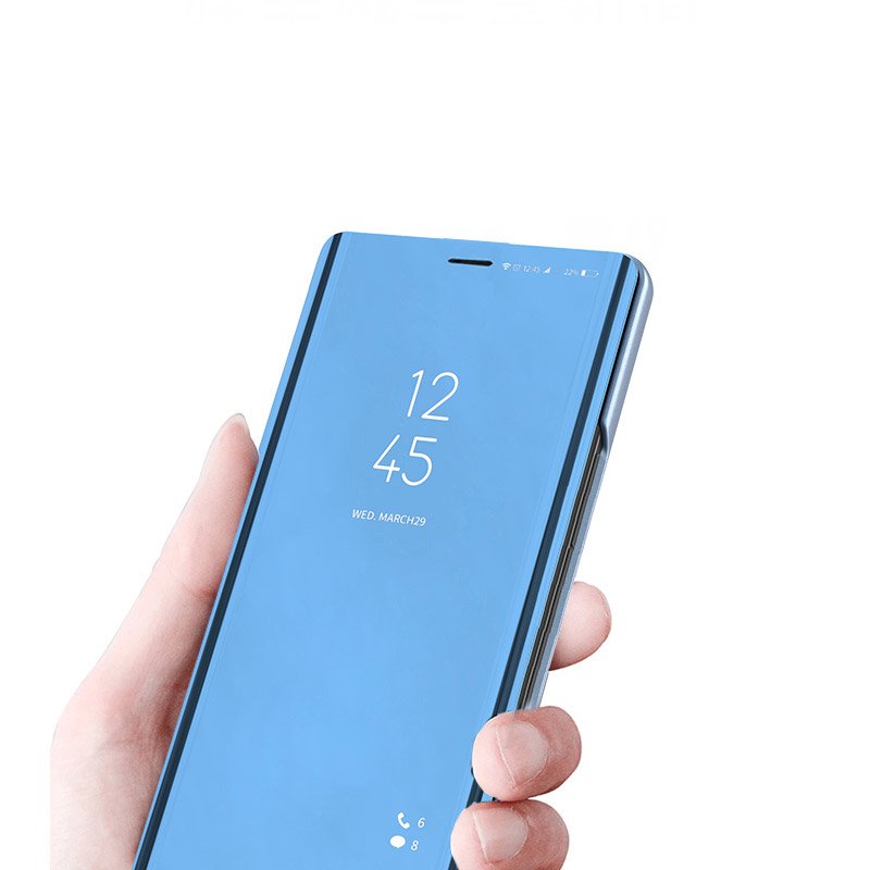 Clear View dėklas Huawei Y5P - Auksinė