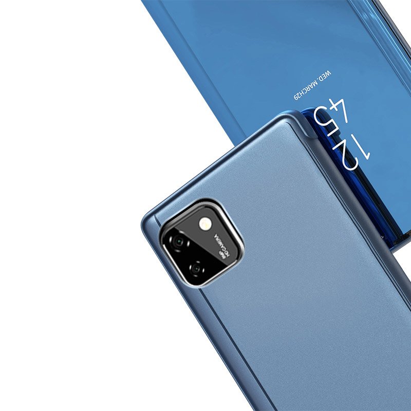 Clear View dėklas Huawei Y5P - Auksinė