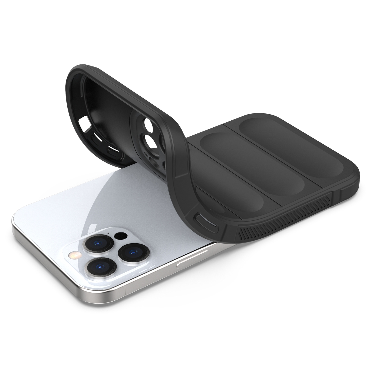 Magic Shield dėklas Apple iPhone 12 Pro Max - Juoda