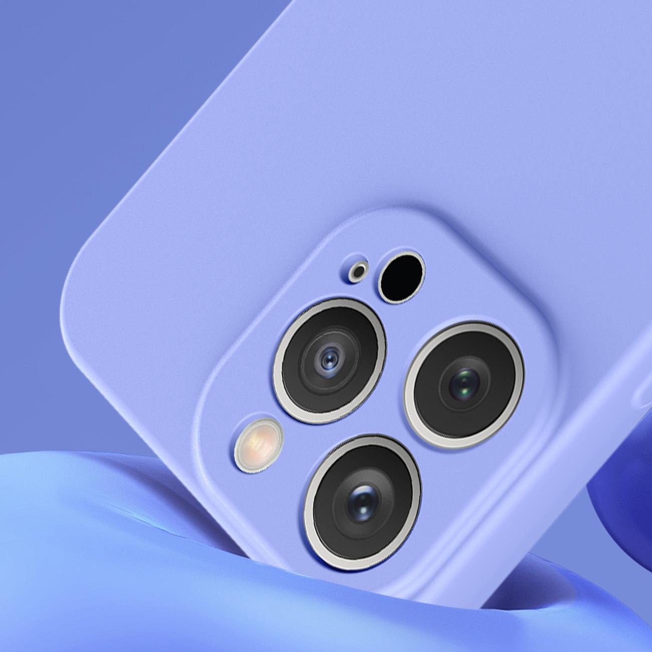 Silikoninis dėklas Apple iPhone 13 Pro Max - Violetinė