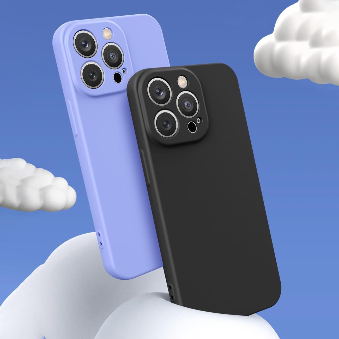 Silikoninis dėklas Apple iPhone 13 Pro Max - Violetinė