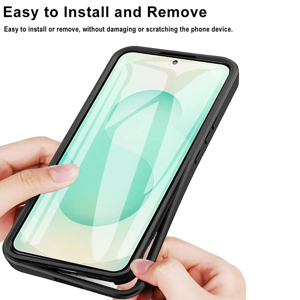 Techsuit ColorVerse dėklas + apsauginė plėvelė Samsung Galaxy S25 Edge telefonui – Rožinė