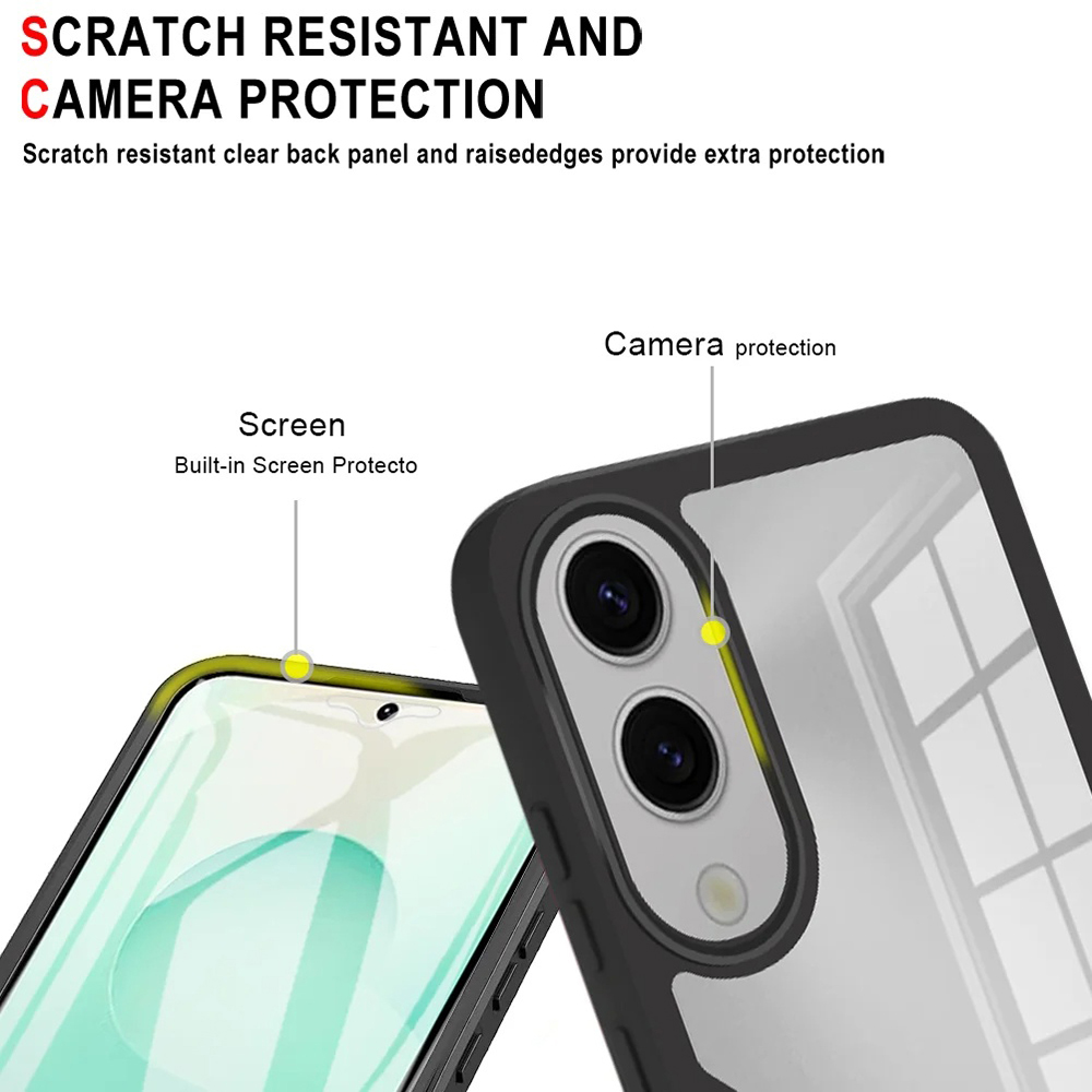Techsuit ColorVerse dėklas + apsauginė plėvelė Samsung Galaxy S25 Edge telefonui – Rožinė