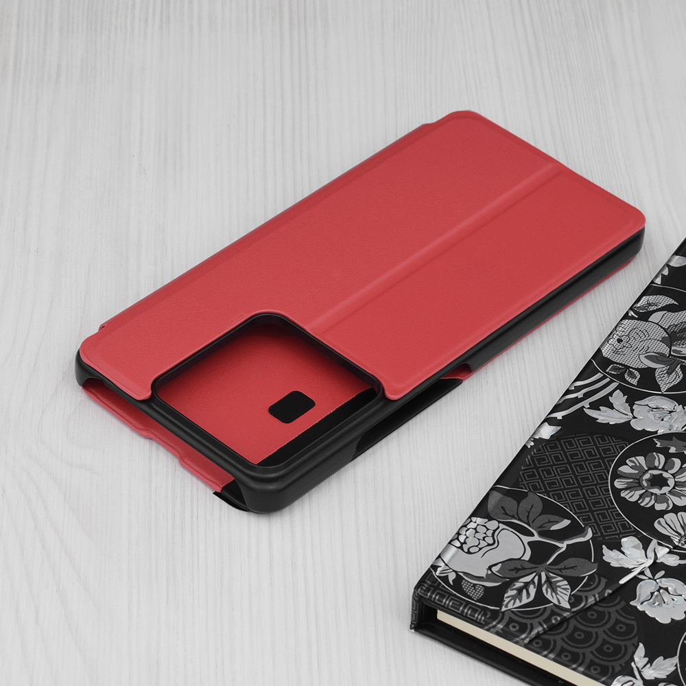 Elegantus knyginis dėklas View Case Xiaomi Redmi Note 13 - Juoda