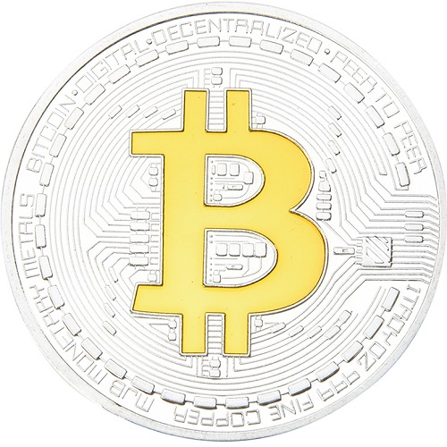 Bitcoin moneta - Auksinė