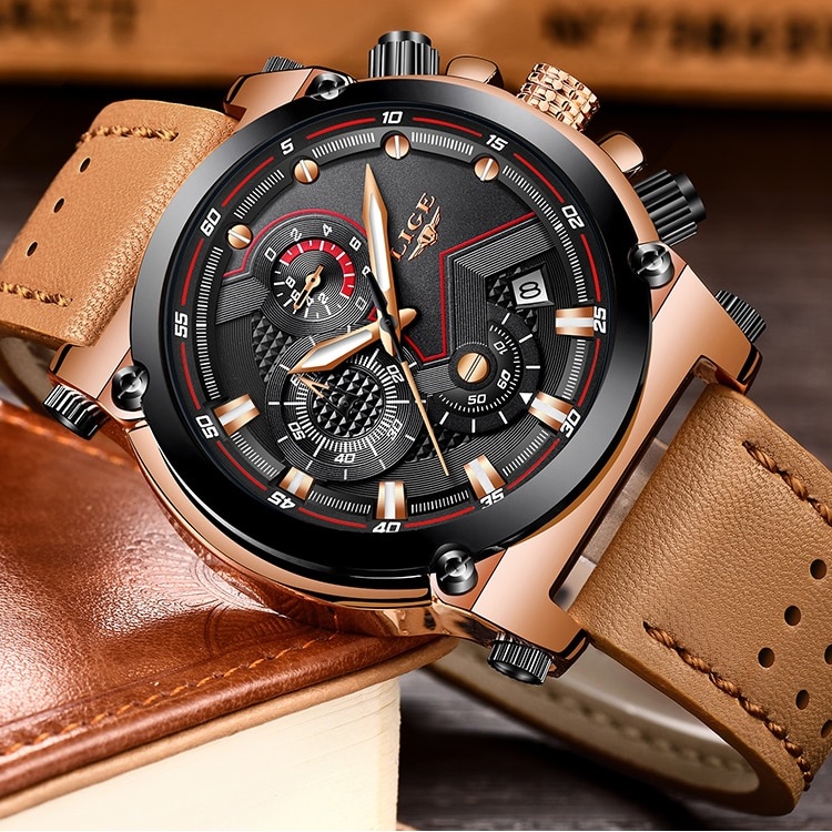Laikrodis LIGE PR-4072 - Rudas / Baltas