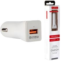 Maxximus automobilių įkroviklis - 3A Greitas įkrovimas 3.0 - 18W - Baltas