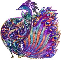 Medinės dėlionės - Peafowl / L