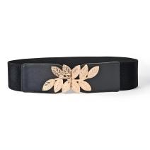 Retro diržas LE-12635 - Juodas / Auksinis