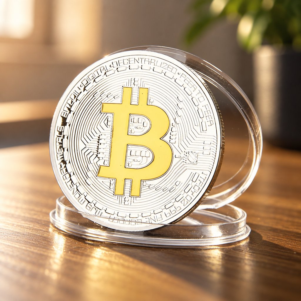 Bitcoin moneta - pasidabruota / auksinė