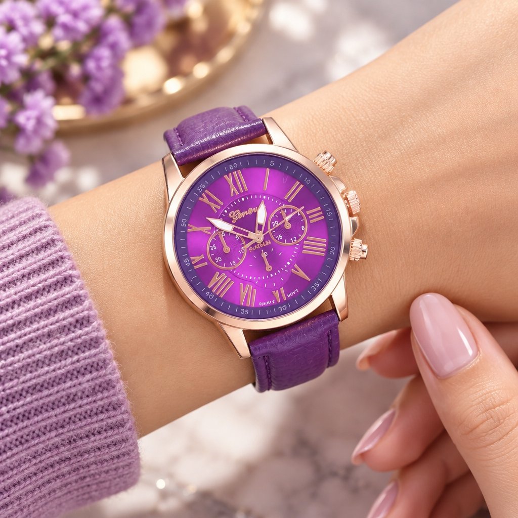 Laikrodis AD-33537 - Violetinis